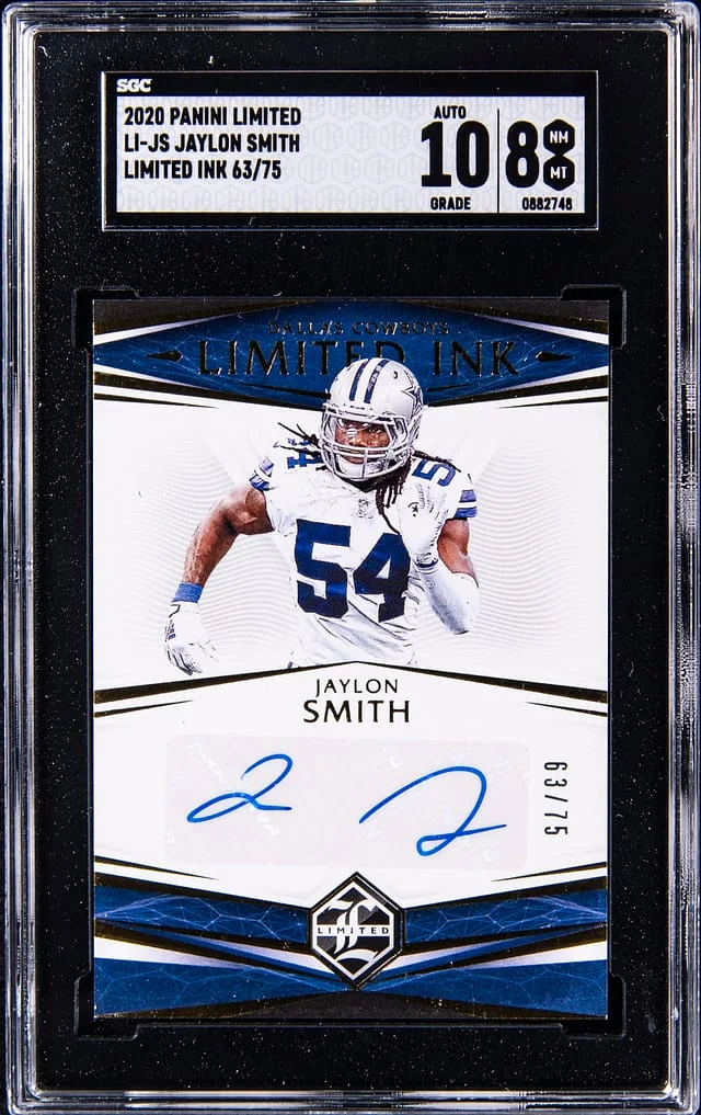 2020 Panini Jaylon Smith Limited Limited Ink #LI-JS card image
