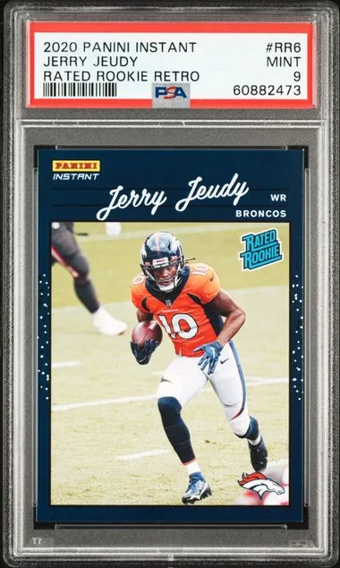 2020 Panini Jerry Jeudy Instant Rated Retro #RR6 card image