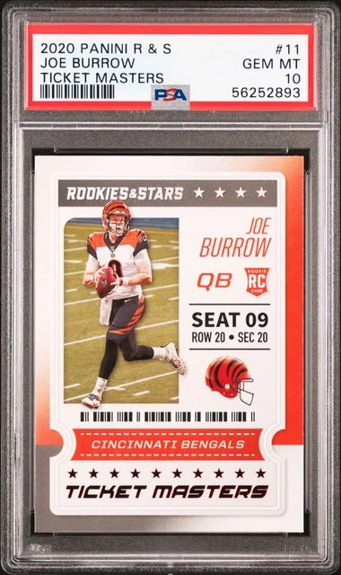 2020 Panini Joe Burrow Rookies & Stars Ticket Masters #11 card image