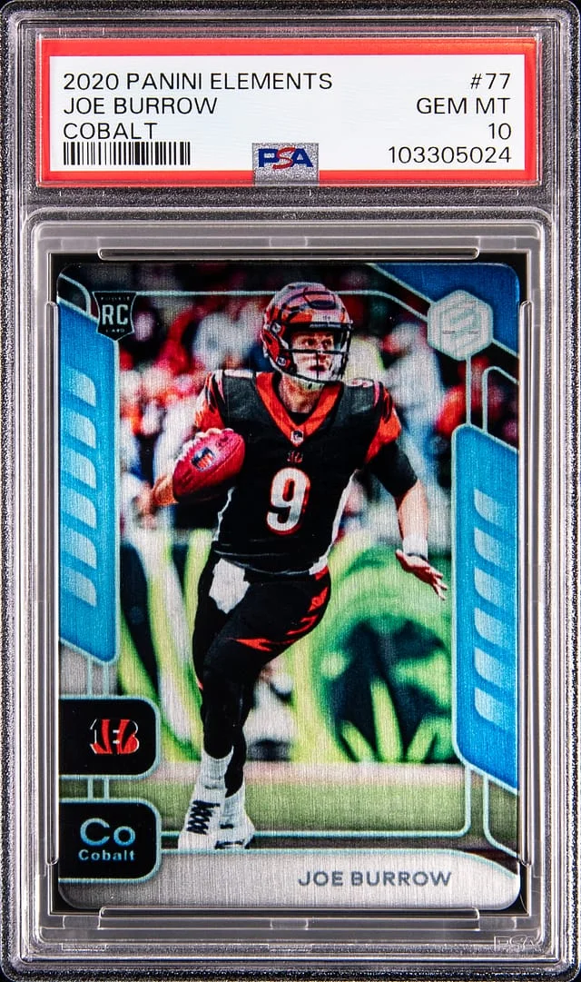 2020 Panini Joe Burrow Elements Hydrogen #77 card image