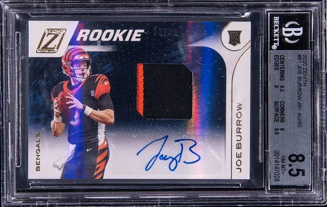 2020 Panini Joe Burrow Zenith #81 card image