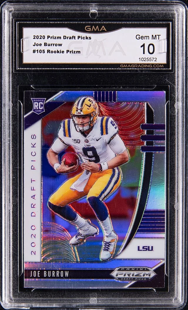 2020 Panini Joe Burrow - GMA Prizms Draft Picks Prizm #105 card image