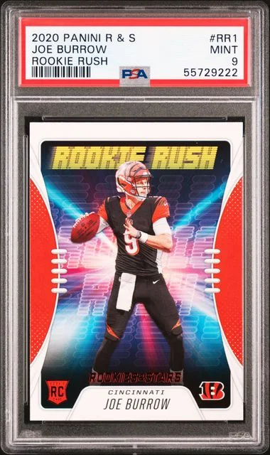 2020 Panini Joe Burrow Rookies & Stars Rush #Rr1 card image