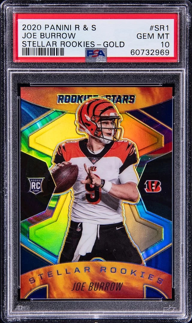 2020 Panini Joe Burrow Rookies & Stars Stellar Rookies Gold #SR1 card image