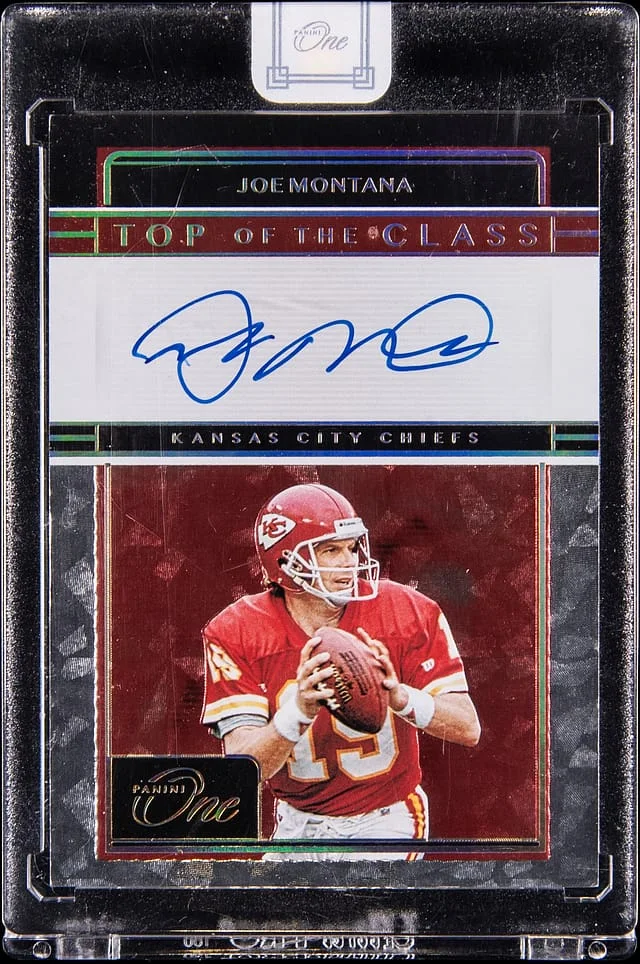 2020 Panini Joe Montana One Top Of The Class Gold #243 card image