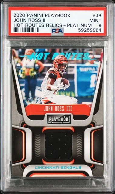 2020 Panini John Ross III Playbook Hot Routes Relics #JR card image