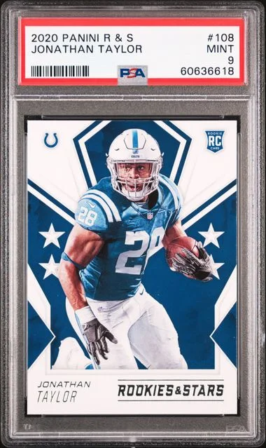 2020 Panini Jonathan Taylor Rookies & Stars #108 card image