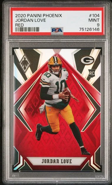 2020 Panini Jordan Love Phoenix Fire Burst #104 card image