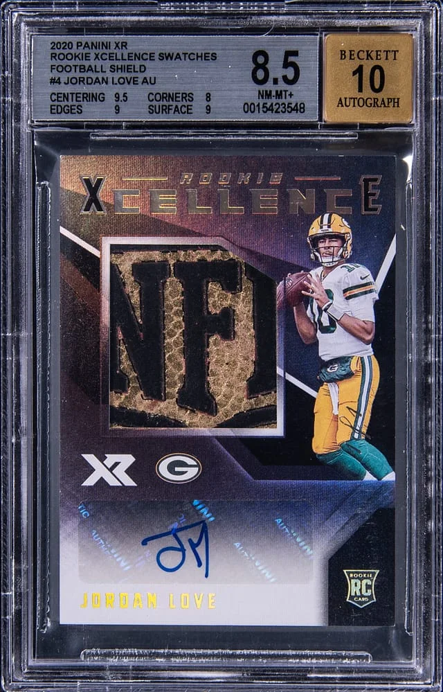 2020 Panini Jordan Love XR Xcellence Swatches #RXC-JL card image