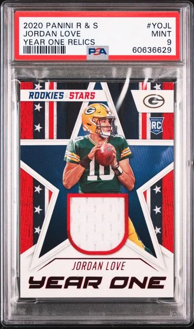 2020 Panini Jordan Love Rookies & Stars Year One Relics #YOJL card image