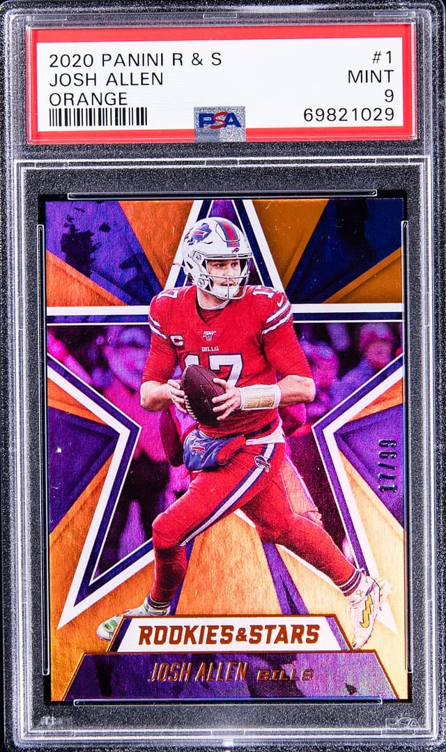 2020 Panini Josh Allen Rookies & Stars Orange #1 card image