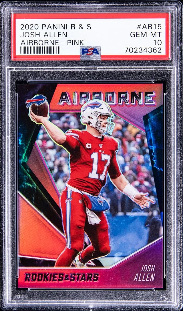 2020 Panini Josh Allen Rookies & Stars Airborne Pink #AB15 card image