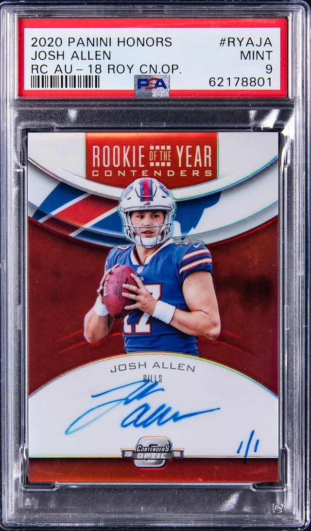 2020 Panini Josh Allen Honors '18 Contenders Optic of the Year Autographs #RYA-JA card image