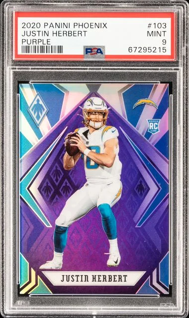 2020 Panini Justin Herbert Phoenix #103 card image