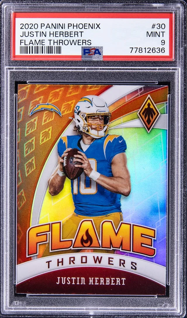 2020 Panini Justin Herbert Phoenix Flame Throwers #30 card image