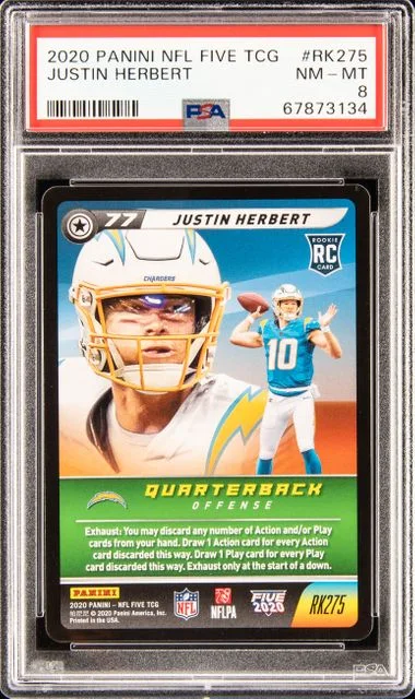 2020 Panini Justin Herbert NFL Five Tcg #RK275 card image