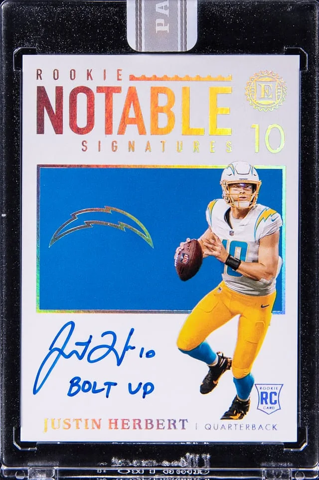 2020 Panini Justin Herbert Notable Notable Signatures White Box #RNS-JH card image