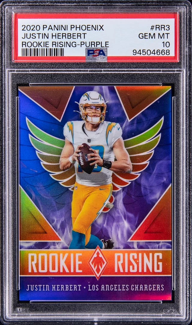 2020 Panini Justin Herbert Phoenix Rising #RR-3 card image