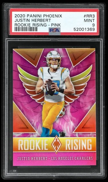 2020 Panini Justin Herbert Phoenix Rising #RR3 card image