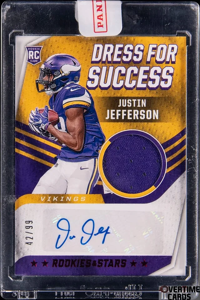 2020 Panini Justin Jefferson Rookies & Stars Dress For Success #DS-JUJ card image