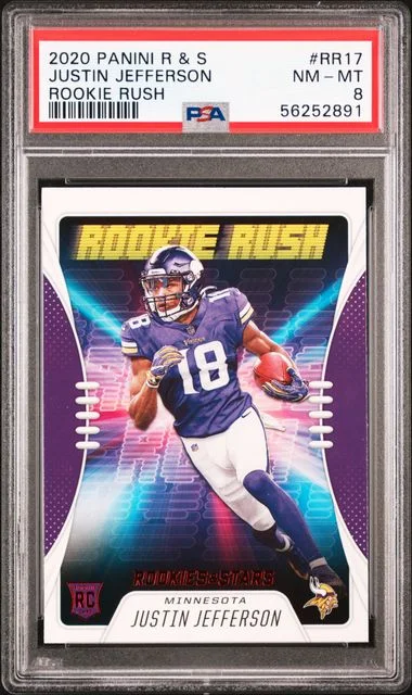2020 Panini Justin Jefferson Rookies & Stars Rush #Rr17 card image