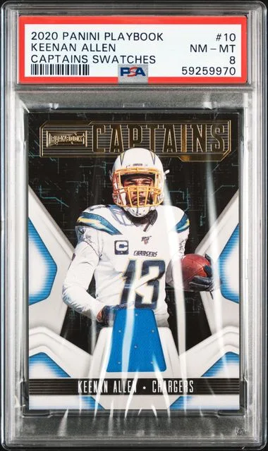 2020 Panini Keenan Allen Playbook Captains Swatches #10 card image