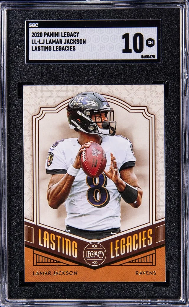 2020 Panini Lamar Jackson Legacy Lasting Legacies #LL-LJ card image