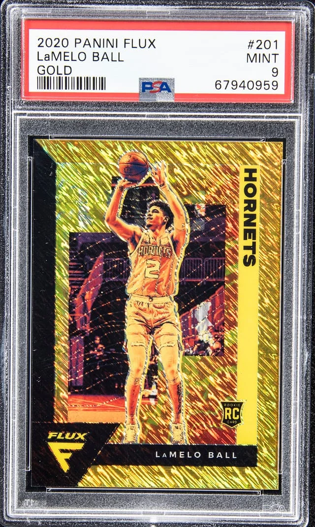 2020 Panini LaMelo Ball Lux Gold Prizm #201 card image