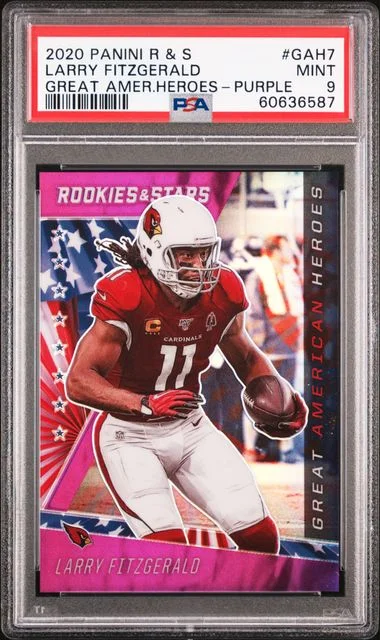 2020 Panini Larry Fitzgerald Rookies & Stars Great American Heroes #GAH7 card image