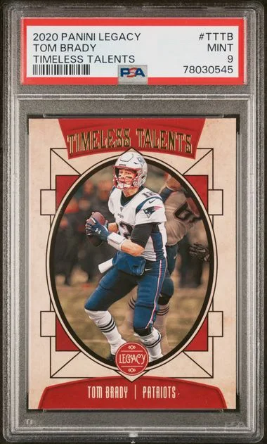 2020 Panini Legacy Timeless Talents Tttb Tom Brady #no-number card image