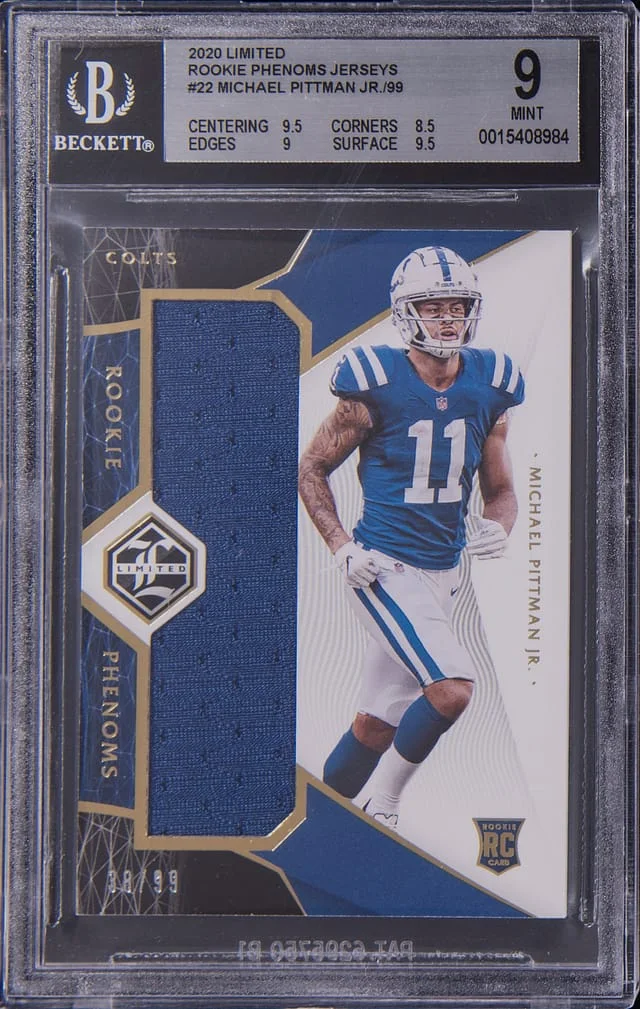 2020 Panini Michael Pitmann Limited Phenoms Jerseys #RP-MP card image
