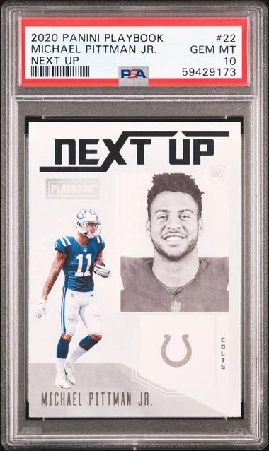 2020 Panini Michael Pittman Jr. Playbook Next Up #22 card image