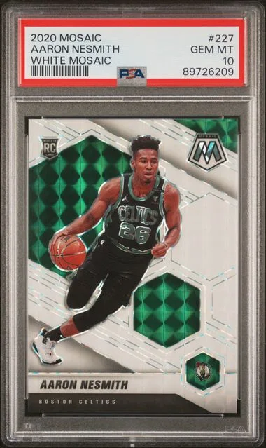 2020 Panini Mosaic Aaron Nesmith White Mosaic #227 card image