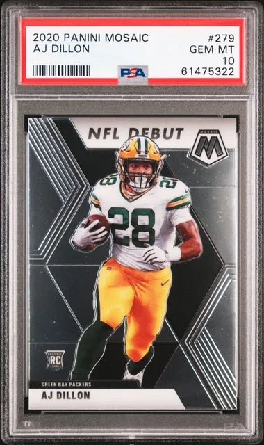 2020 Panini Mosaic Aj Dillon #279 card image