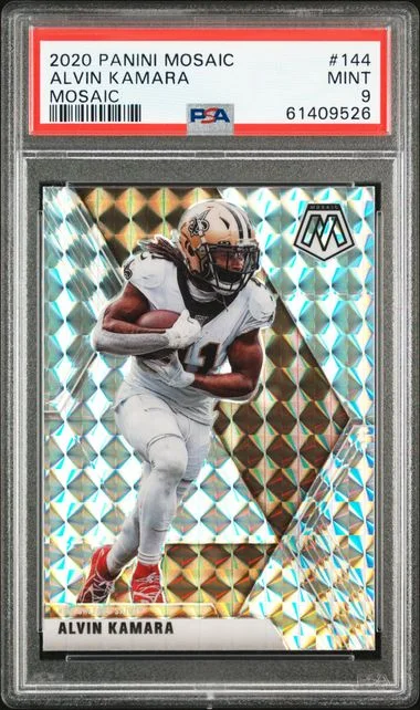 2020 Panini Mosaic Alvin Kamara Mosaic #144 card image
