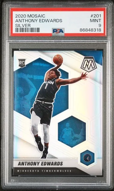 2020 Panini Mosaic Anthony Edwards Silver #201 card image