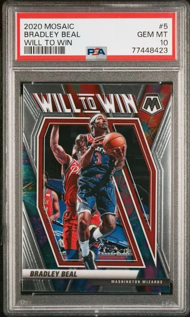 2020 Panini Mosaic Bradley Beal Will To Win #5 card image
