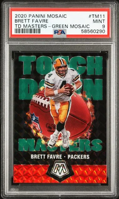 2020 Panini Mosaic Brett Favre Touchdown Masters #TM11 card image