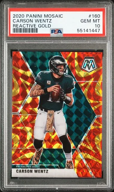 2020 Panini Mosaic Carson Wentz #160 card image