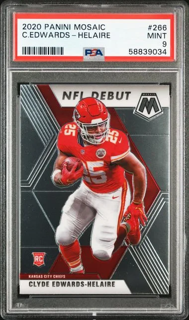 2020 Panini Mosaic Clyde Edwards-Helaire #266 card image