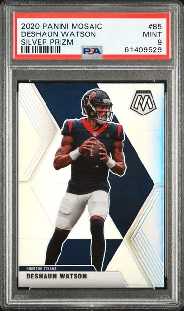 2020 Panini Mosaic Deshaun Watson Silver Prizm #85 card image