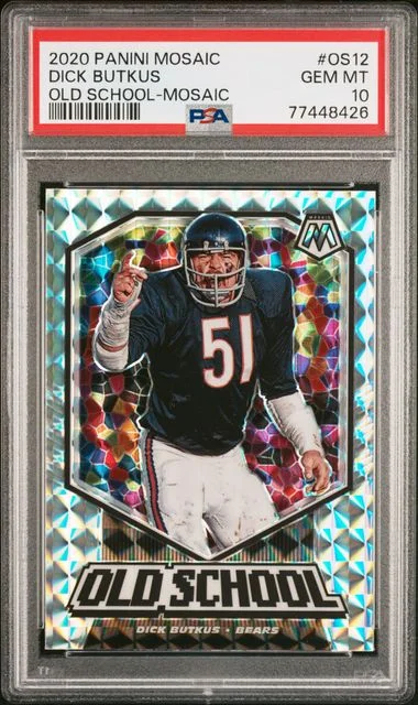 2020 Panini Mosaic Dick Butkus Old School Mosaic #OS12 card image