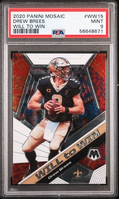 2020 Panini Mosaic Drew Brees Will To Win #WW15 card image