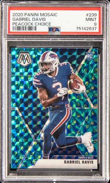 2020 Panini Mosaic Gabriel Davis White Mosaic #239 card image