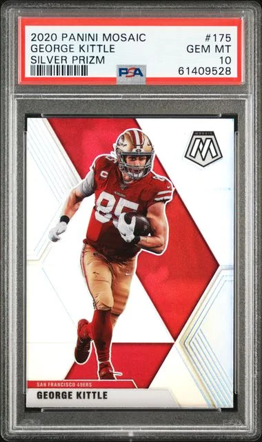 2020 Panini Mosaic George Kittle Silver Prizm #175 card image
