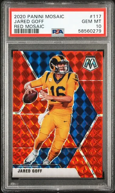 2020 Panini Mosaic Jared Goff #117 card image
