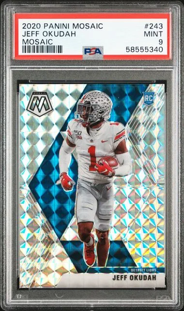 2020 Panini Mosaic Jeff Okudah #243 card image