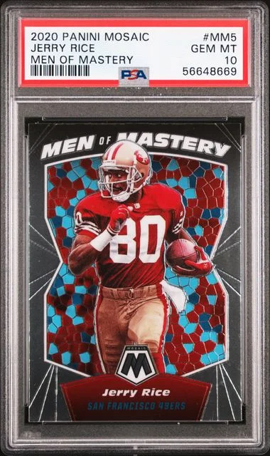 2020 Panini Mosaic Jerry Rice Men Of Mastery #MM5 card image