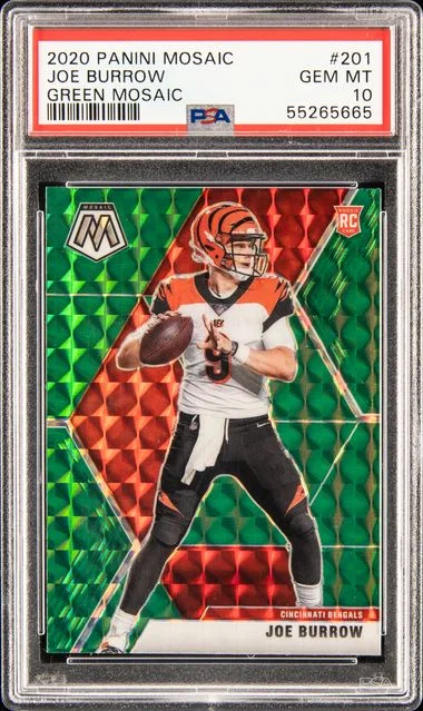 2020 Panini Mosaic Joe Burrow #201 card image