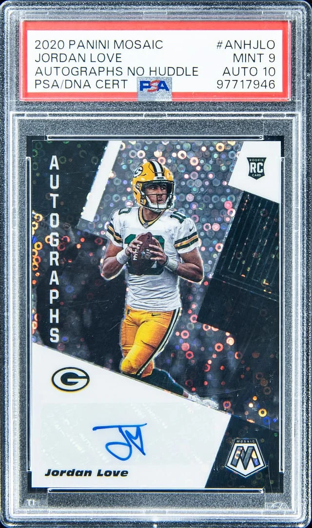 2020 Panini Mosaic Jordan Love Autographs No Huddle #ANH-JLO card image
